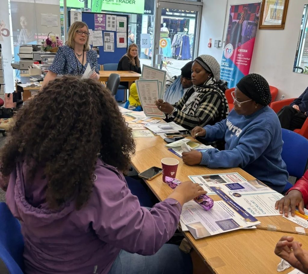 A women workshop session at CAS Rochdale hub