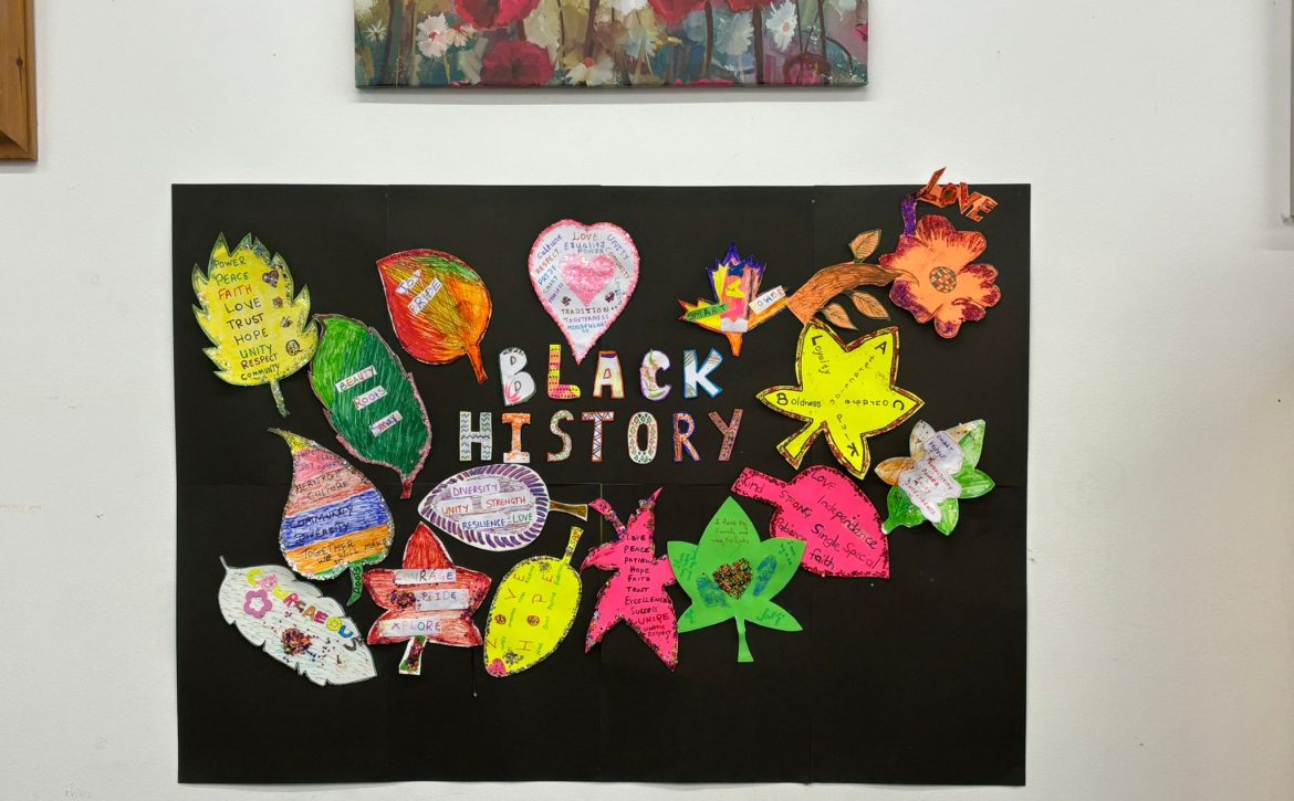 Black History Month 2025 poster at CAS Rochdale – Stand Firm in Power and Pride