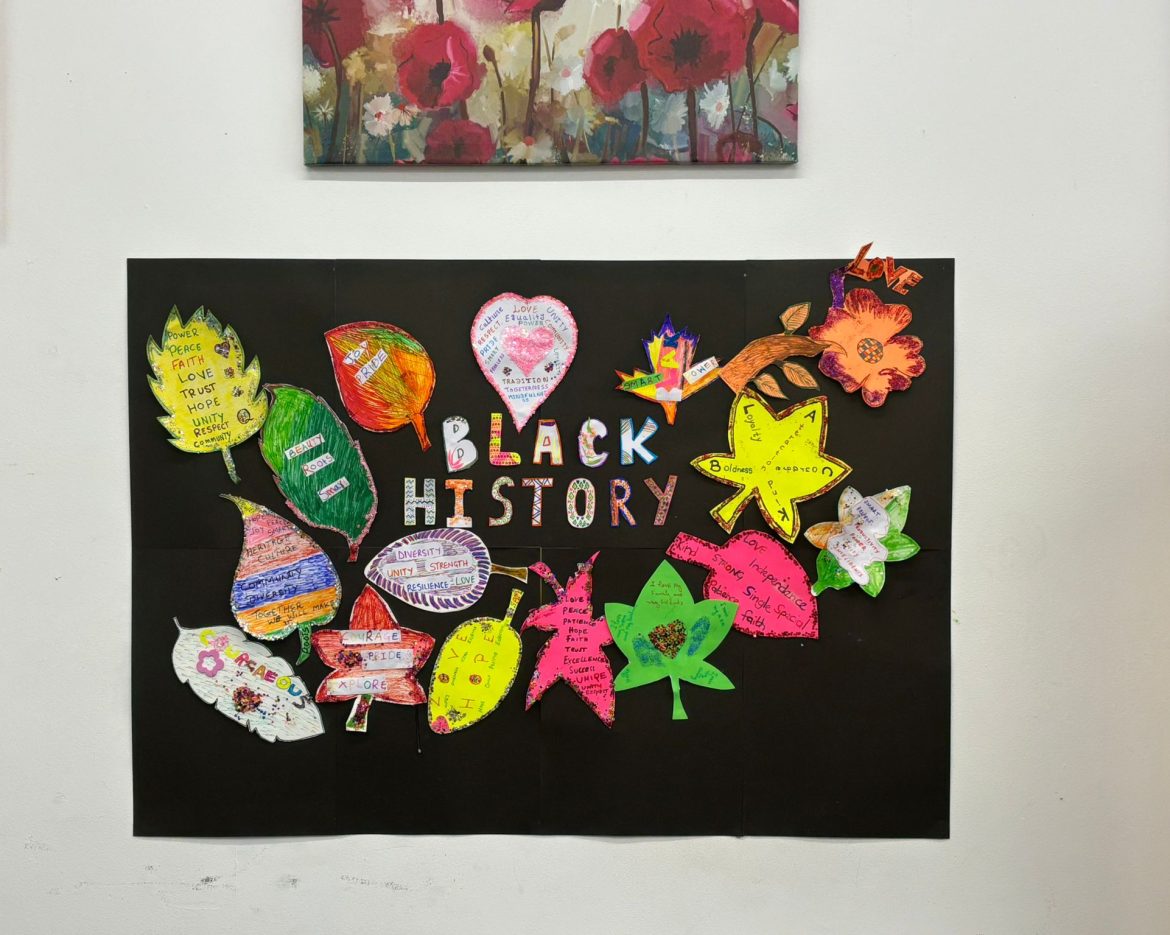 Black History Month 2025 poster at CAS Rochdale – Stand Firm in Power and Pride