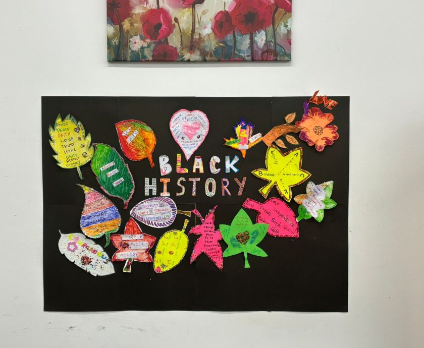 Black History Month 2025 poster at CAS Rochdale – Stand Firm in Power and Pride