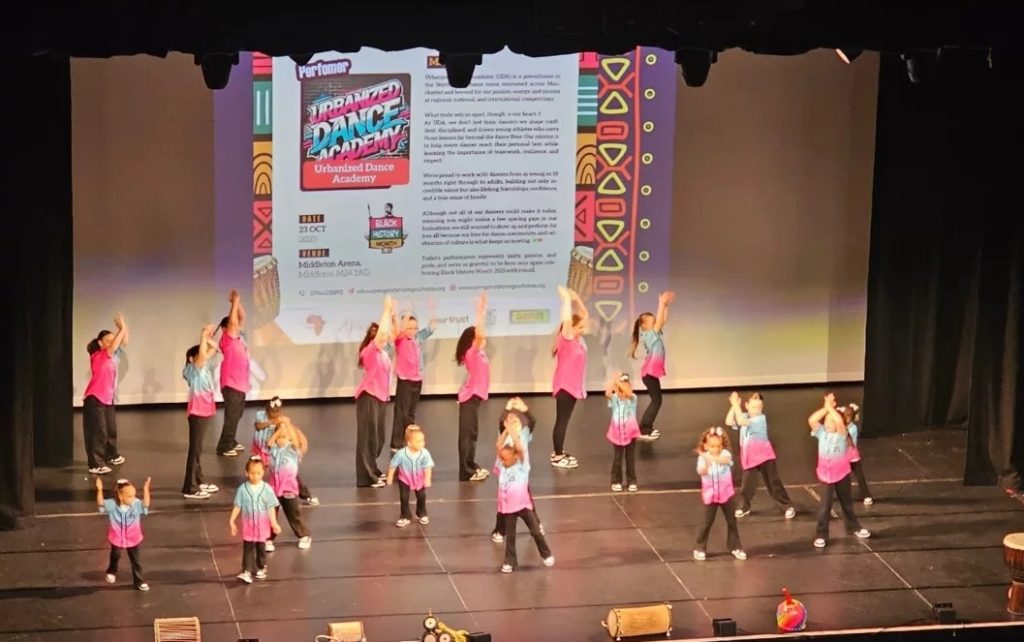 Children participating in Black History Month activities at CAS