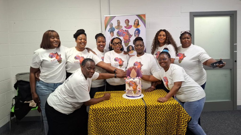 Group of women from Mama Health and Poverty Partnership at Central Manchester Hub launch