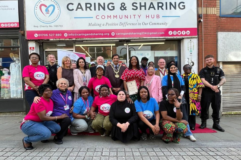 Volunteers’ Week celebration in Rochdale showing community members gathered during a CAS Rochdale event highlighting local volunteer impact and engagement
