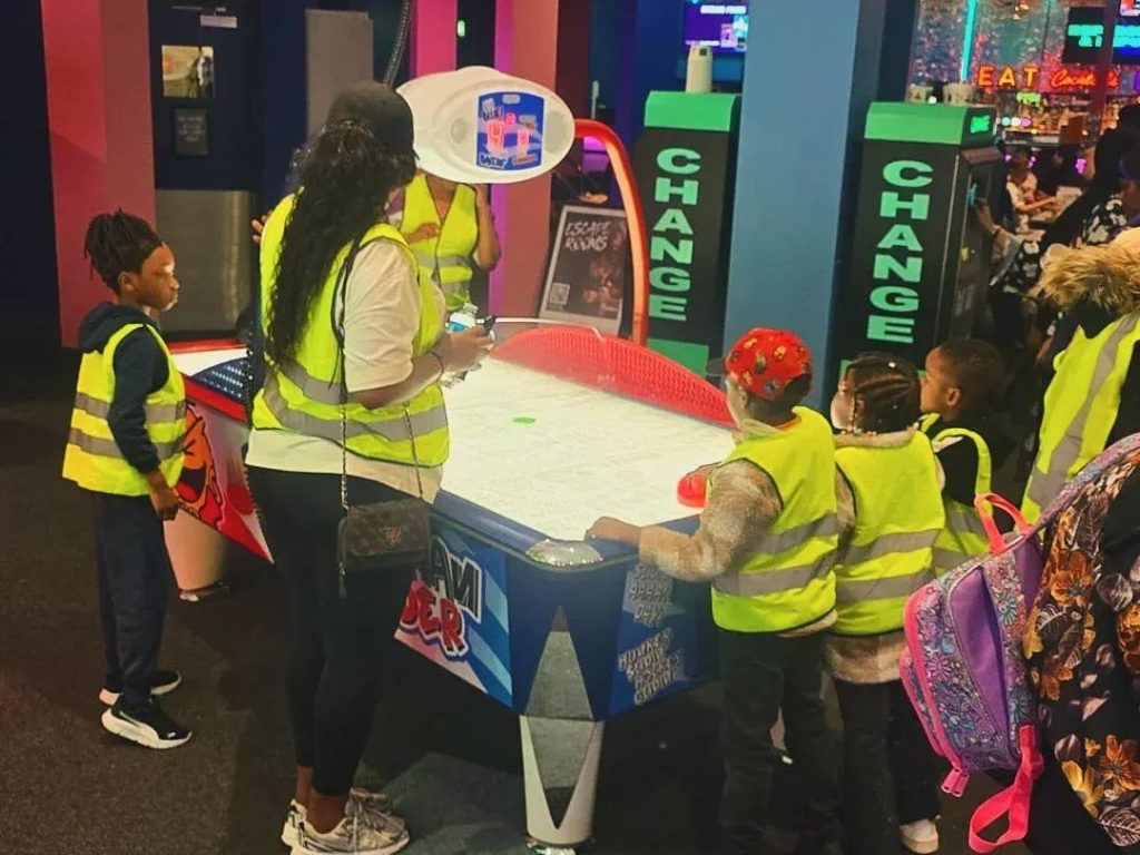 Children enjoying activities during Caring and Sharing Rochdale's Summer Holiday Activities programme.