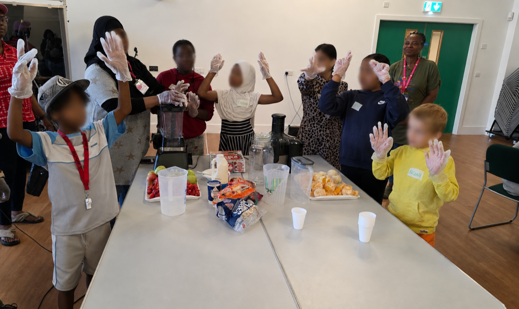 Children making fresh fruit juice during HAF 2026