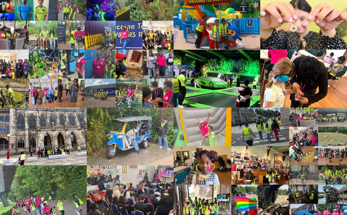 Collage of children taking part in HAF 2026 activities in Rochdale