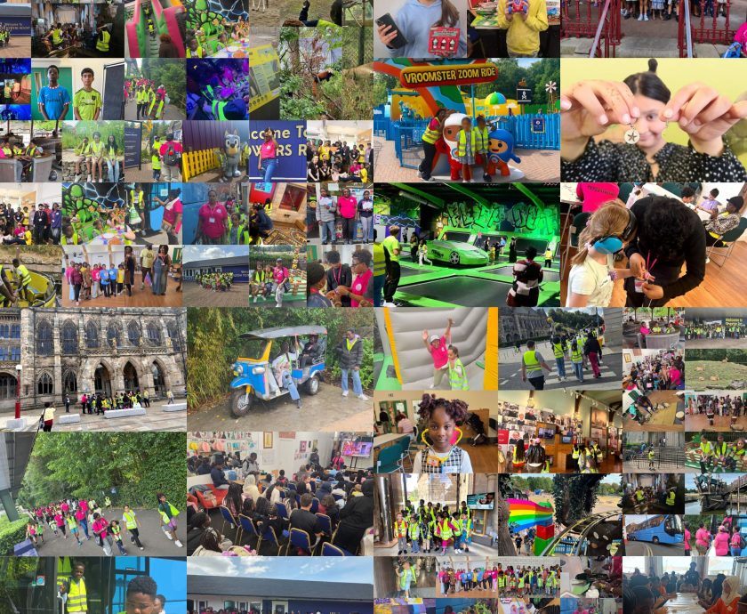 Collage of children taking part in HAF 2026 activities in Rochdale
