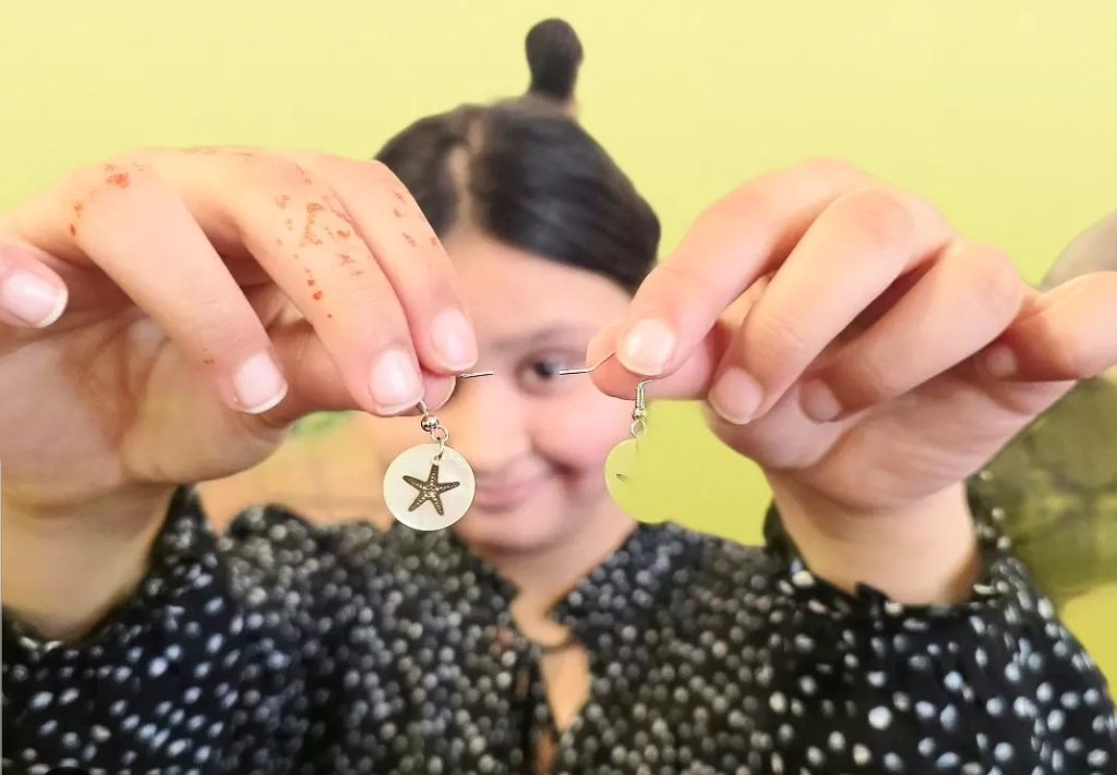 Handmade key holders created by children during HAF 2026